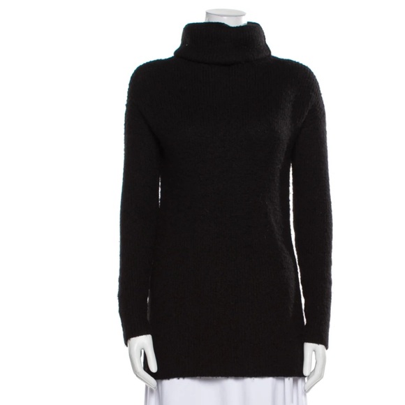 Reformation Sweaters - Reformation Black Alpaca Turtleneck Sweater Knit